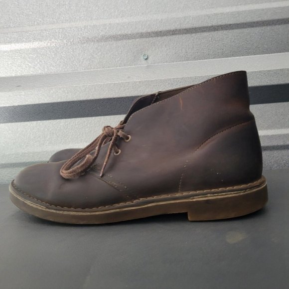 Clarks Leather Chukka Desert Boots 2 Eye 15522 Mens Size 8.5 M - Picture 3 of 6